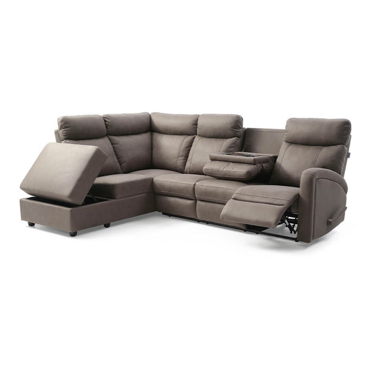 Sofa Sectionnel Inclinable/ Bordeaux