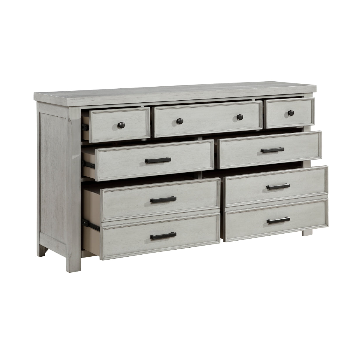 Commode 9 Tiroirs | Gris Clair | 5-7331