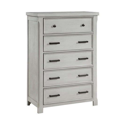 Commode 5 Tiroirs | Gris Clair | 9-7331