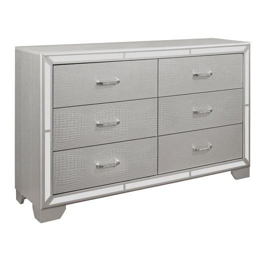 Commode 6 Tiroirs Aveline | Gris Clair | 5-VS8241
