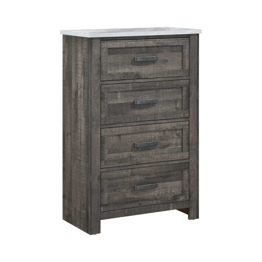 Commode 4 Tiroirs Beowulf | Gris Rustique | 9-5741