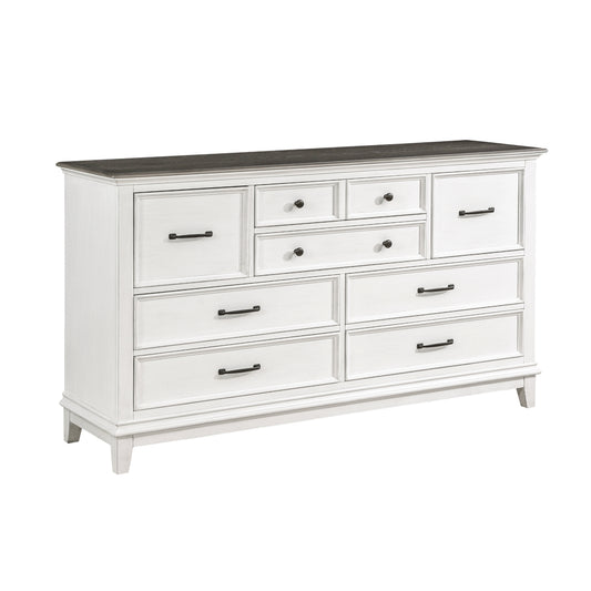 Commode 9 Tiroirs Chesterton | Blanc | 5-6341