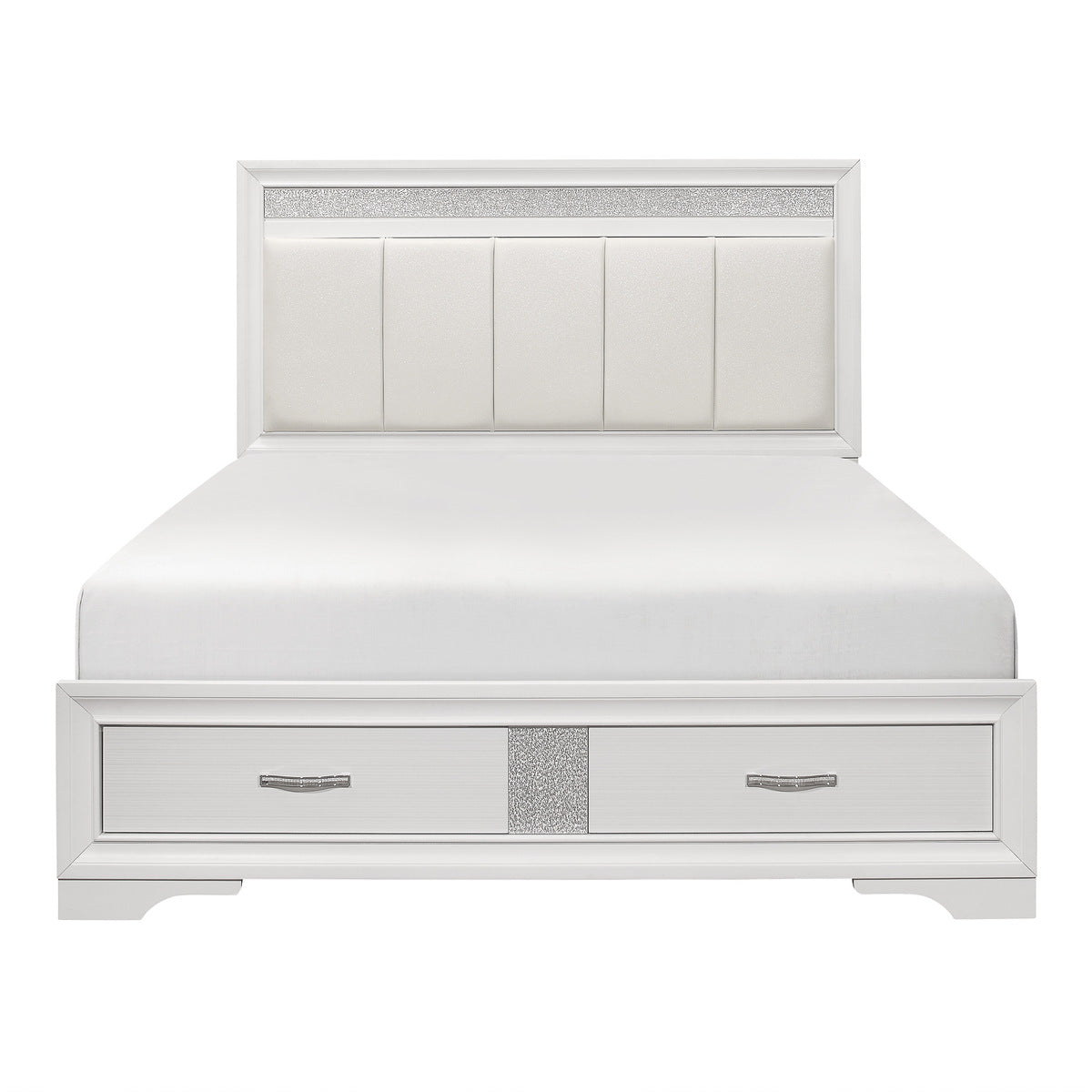 Lit Queen Complet Luster | Blanc | 1-W5105