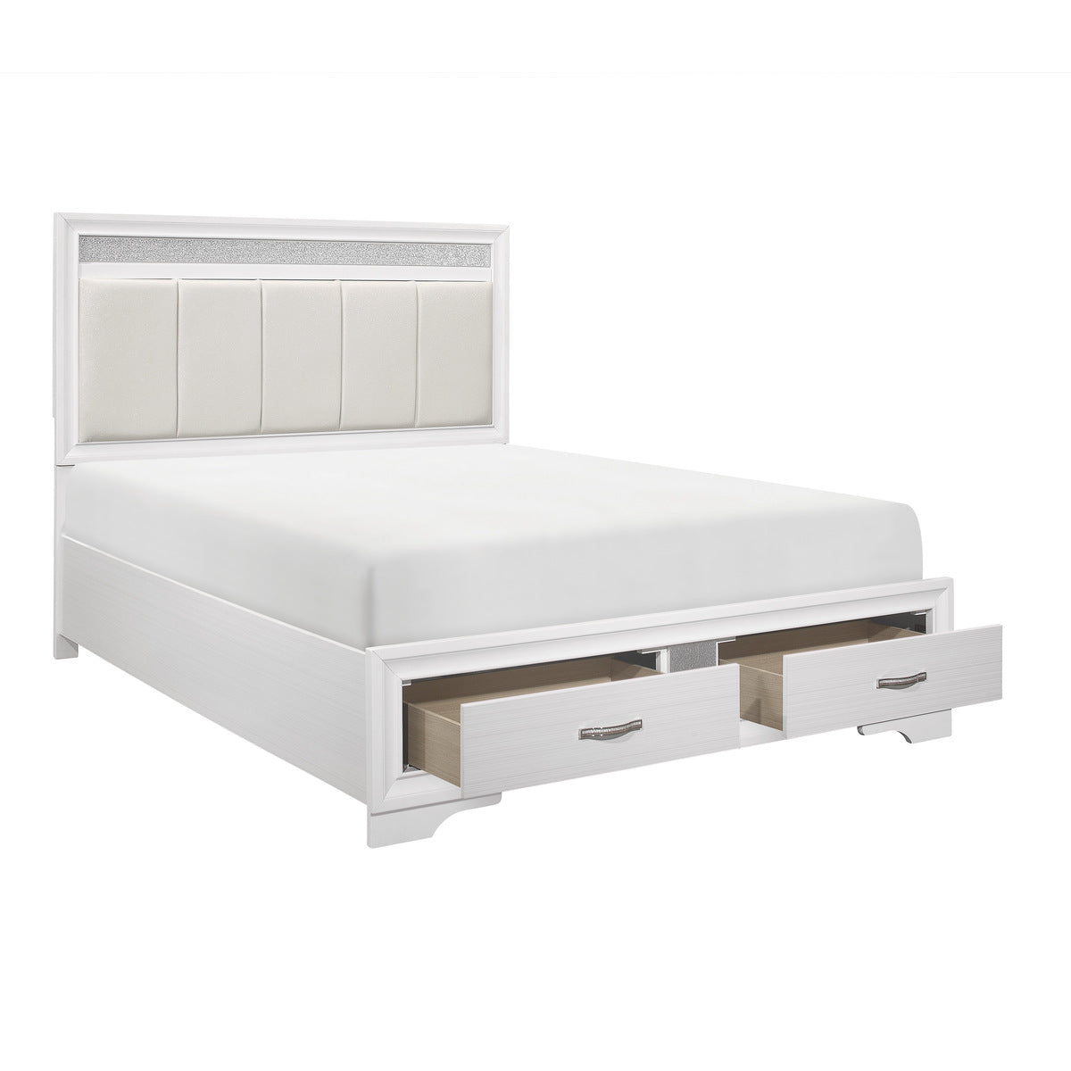 Lit Queen Complet Luster | Blanc | 1-W5105