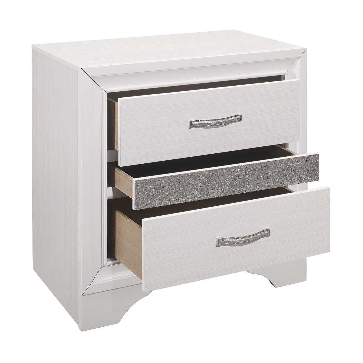 Table de Chevet Collection Luster | Blanc | 4-W5051