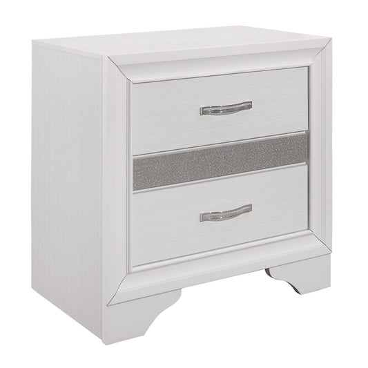 Table de Chevet Collection Luster | Blanc | 4-W5051