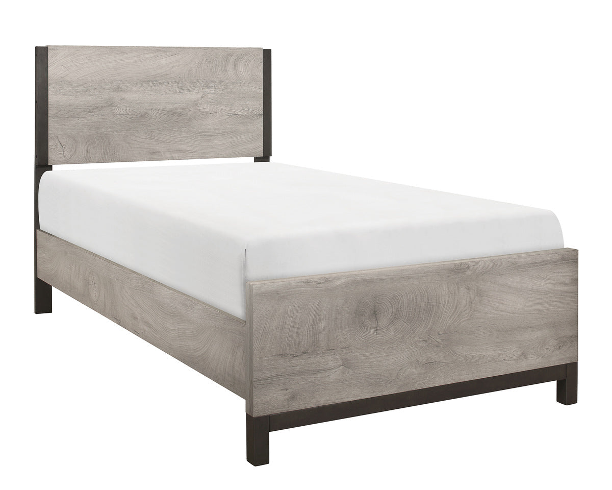 Lit Simple Complet Zephyr | Gris | 1-T7751