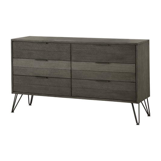 Commode 6 Tiroirs Urbanite | Gris | 5-4061