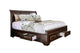 Lit Queen Complet Milton | Marron Cerise | Q1071