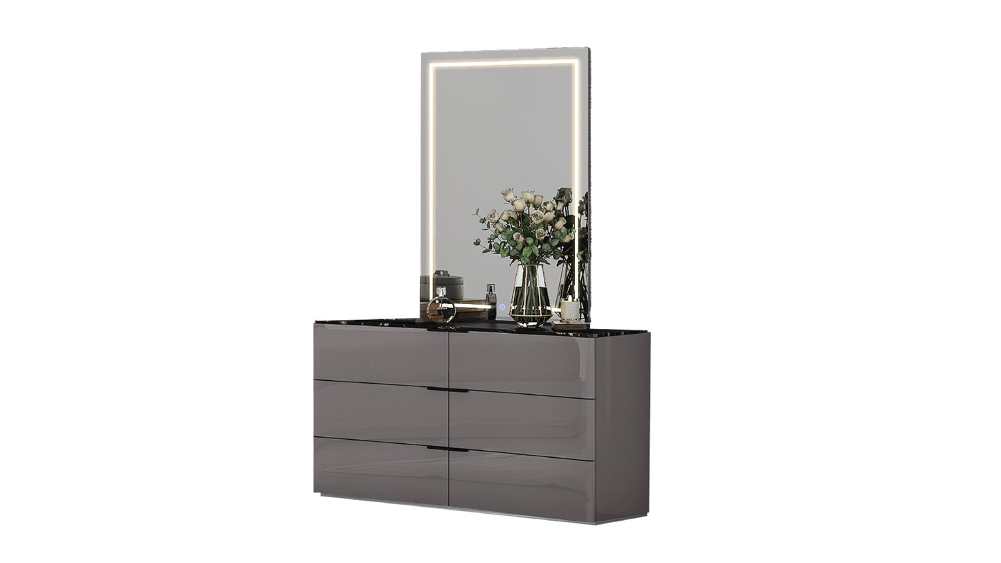 Hannah / Ensemble de Chambre à Coucher / 6 morceaux / Gris
