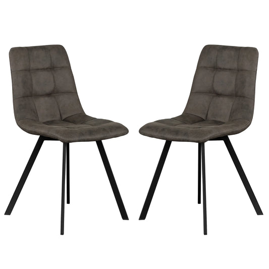 Chaise de Cuisine Nalko / 2 Chaises / Gris