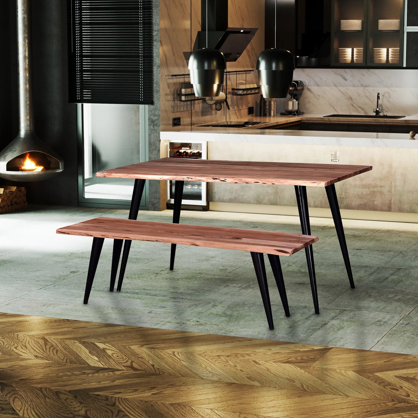 Table de Cuisine- 58'' / Bois d'acacia / PR8210