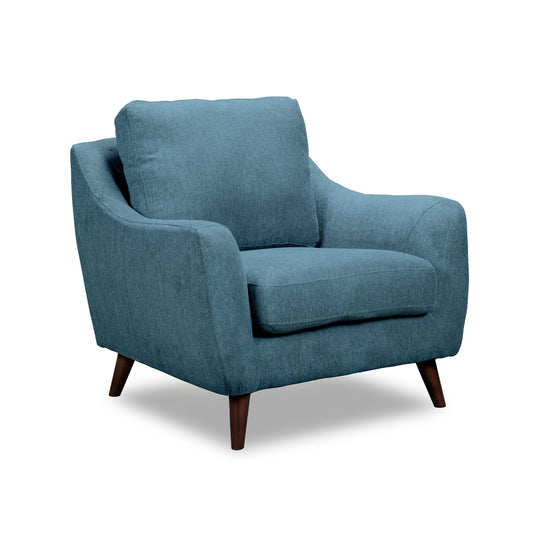 Chaise Contemporaine en Tissu | Bleu | 1-UBL0409