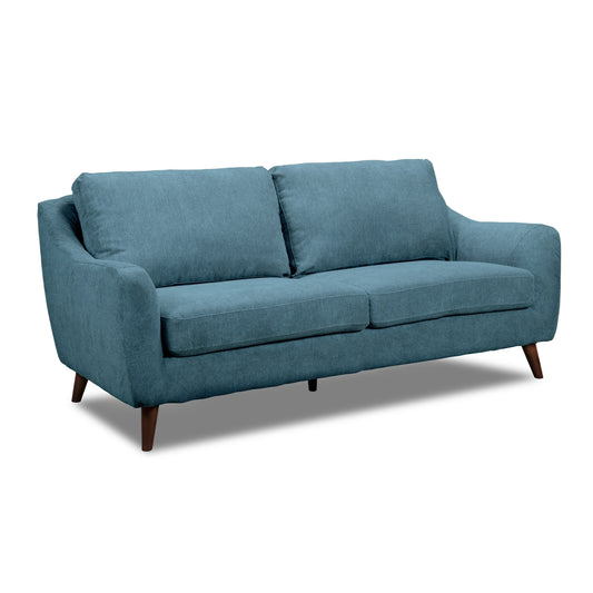 Sofa Contemporain en Tissu | Bleu