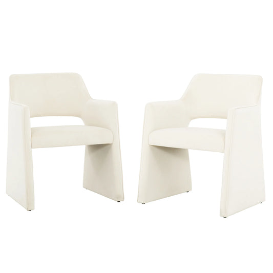 Chaise de Cuisine Zelva / 2 Chaises / Ivory