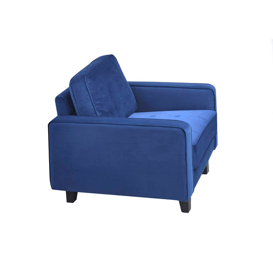 Chaise en Velours Classique Toulouse | Bleu | 1-ULB30099