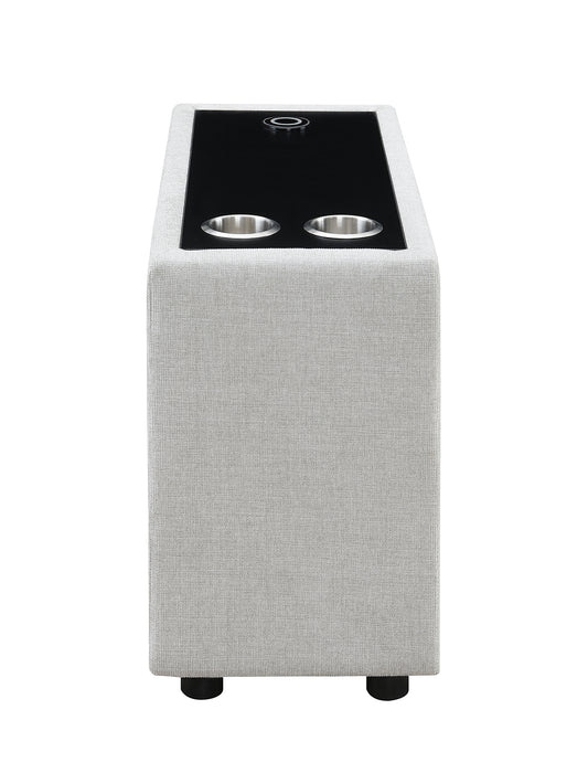 Console avec Porte Gobelets/ Modulaire / Gris Pâle / MA99076