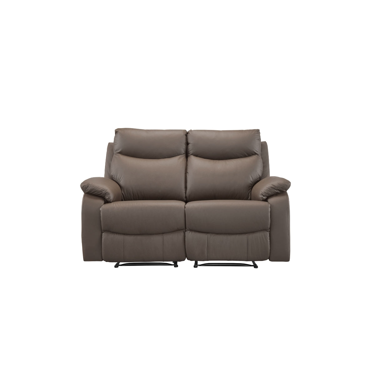 Causeuse Inclinable Manuelle Wembley en Cuir Véritable | Brun | 10299