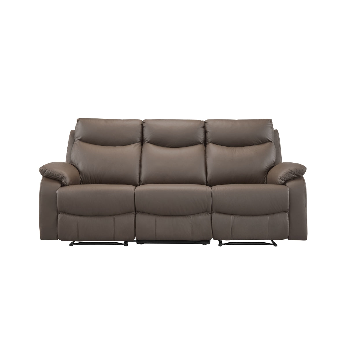 Sofa Inclinable Manuel Wembley en Cuir Véritable | Brun | 10299