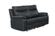 Wembley | Causeuse Inclinable Électrique en Cuir Véritable | Noir | 10299