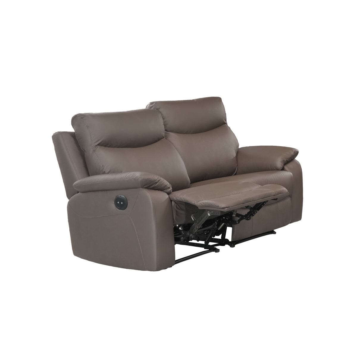 Wembley | Causeuse Inclinable Électrique en Cuir Véritable | Brun | 10299