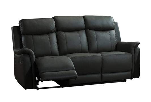 Sofa Inclinable/ Cuir Noir/ # MA99840