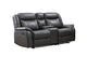 Causeuse Inclinable 2 places Grise en imitation Cuir #99926G-2C