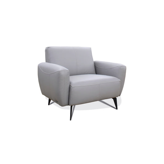 Chaise Collection Bonito en Cuir Véritable | Gris | 1-YRG45999