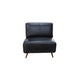 Chaise Contemporaine Ipanema en Cuir Brésilien Authentique | Noir | 1-KBL65999