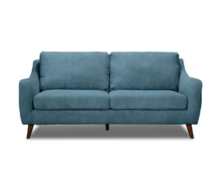 Sofa Contemporain en Tissu | Bleu
