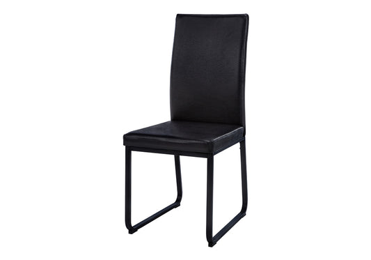 Chaise de Cuisine Nocta / 2 Chaises / Noir / Pattes Noir