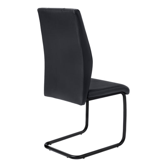 Chaise de Cuisine Calypso / 2 Chaises / Noir / Pattes Noir