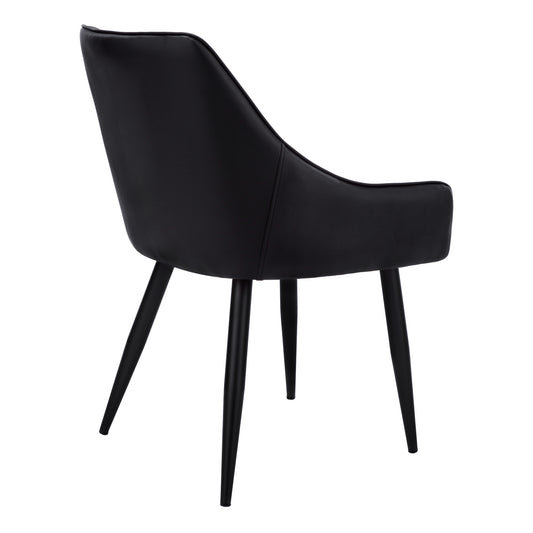 Chaise de Cuisine Nox / 2 Chaises / Noir / Pattes Noir