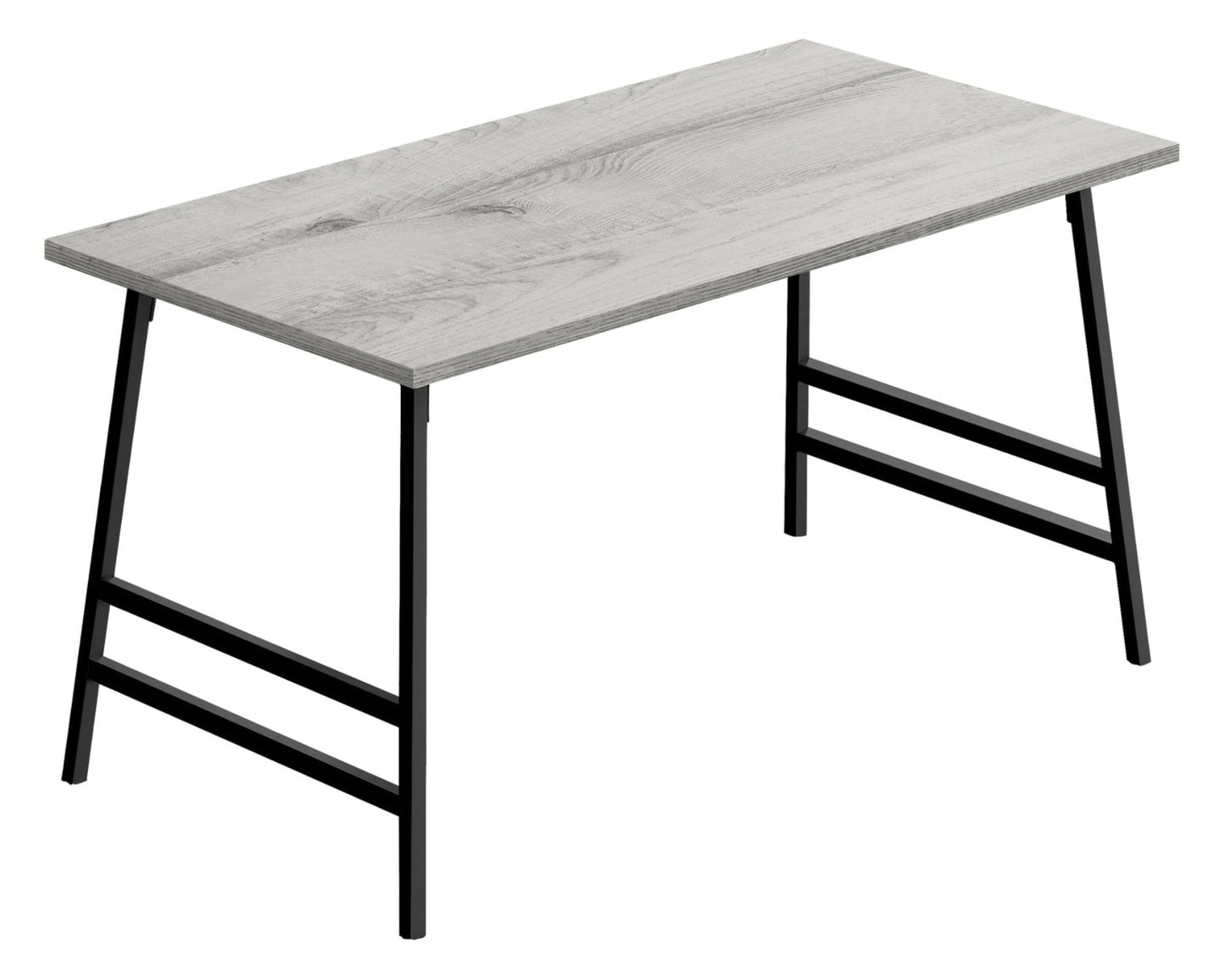 TABLE DE SALON - 40"L / GRIS / METAL NOIR / #MO3791