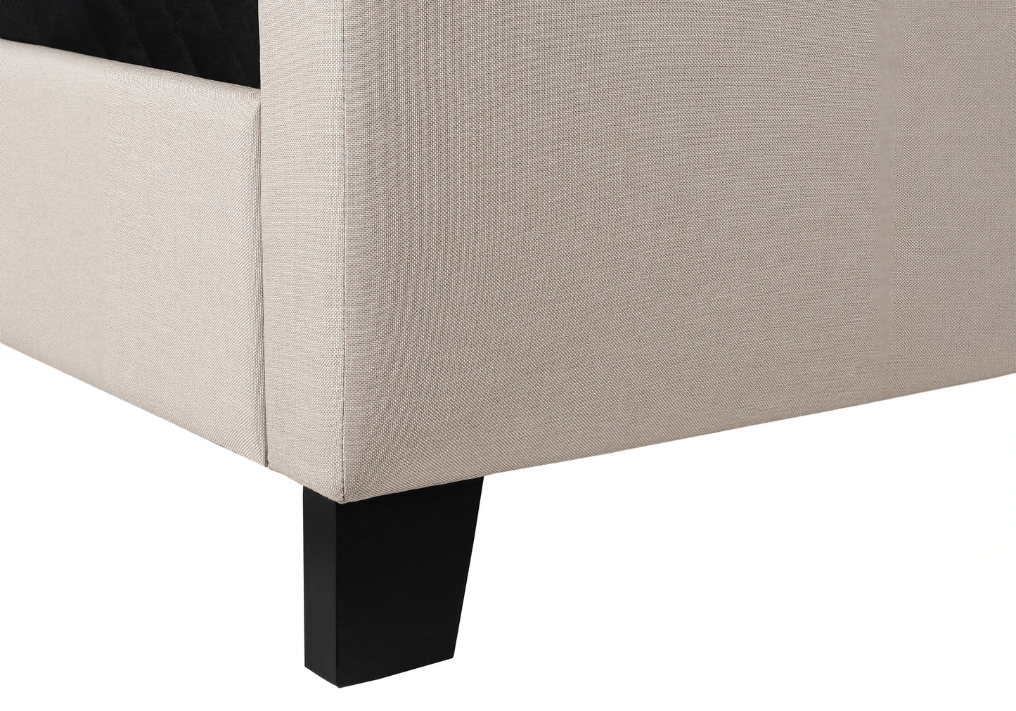 Lit Queen Complet/ Tissu Beige / #MO6026Q