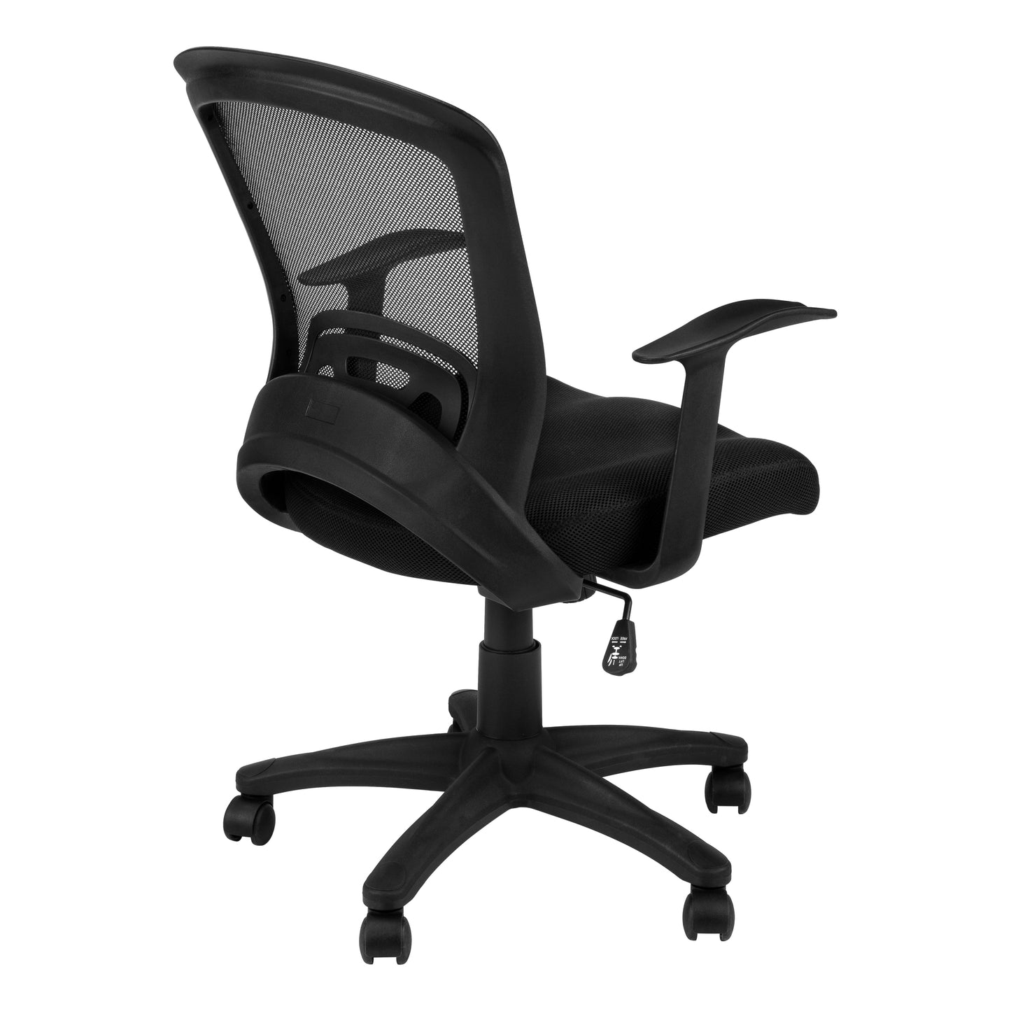 Chaise de Bureau - Mèche Noir Mi- Dossier / Multi-Position / #MO7265
