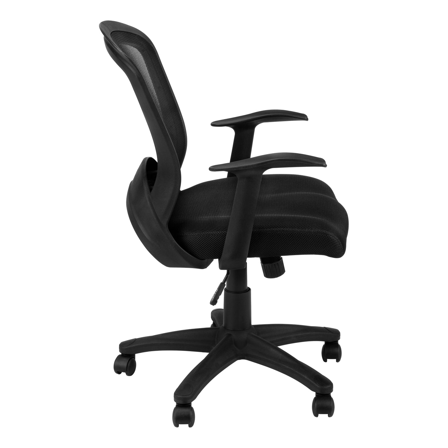 Chaise de Bureau - Mèche Noir Mi- Dossier / Multi-Position / #MO7265