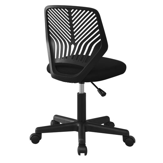 Chaise de Bureau- Juvénile / Base Noir sur Roulettes / #MO7336