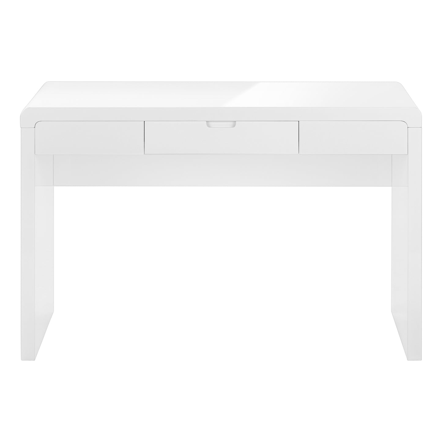 Bureau - 48"L / Blanc Lustré / Tiroir d'Entreposage / #MO7580