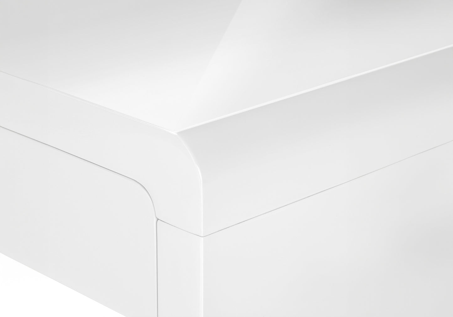 Bureau - 60"L / Blanc Lustré / Tiroir Coté Droite / Gauche / #MO7581