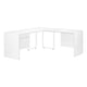 Bureau - 70"L / Blanc Lustré / Tiroir Coté Droite / Gauche / #MO7582