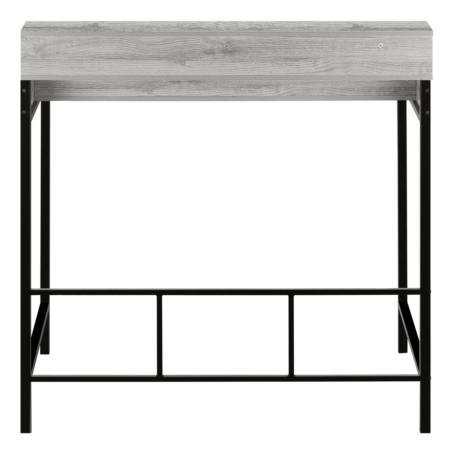 Bureau - 48"L / Apparence Bois / Base Métal Noir Hauteur Debout / #MO7703