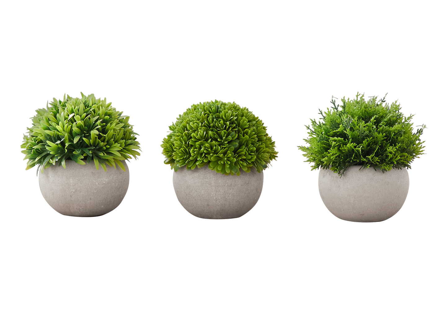 Plante Artificielle - 3MCX / 5"H Gazon Pot Gris 3" / #MO9589