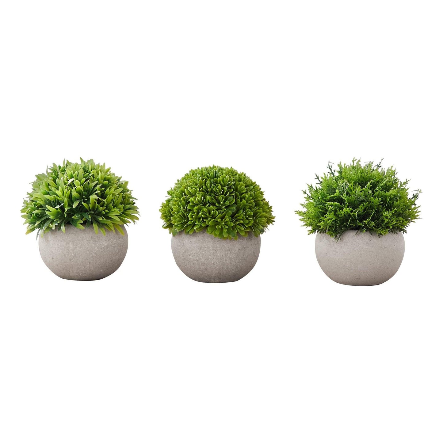 Plante Artificielle - 3MCX / 5"H Gazon Pot Gris 3" / #MO9589