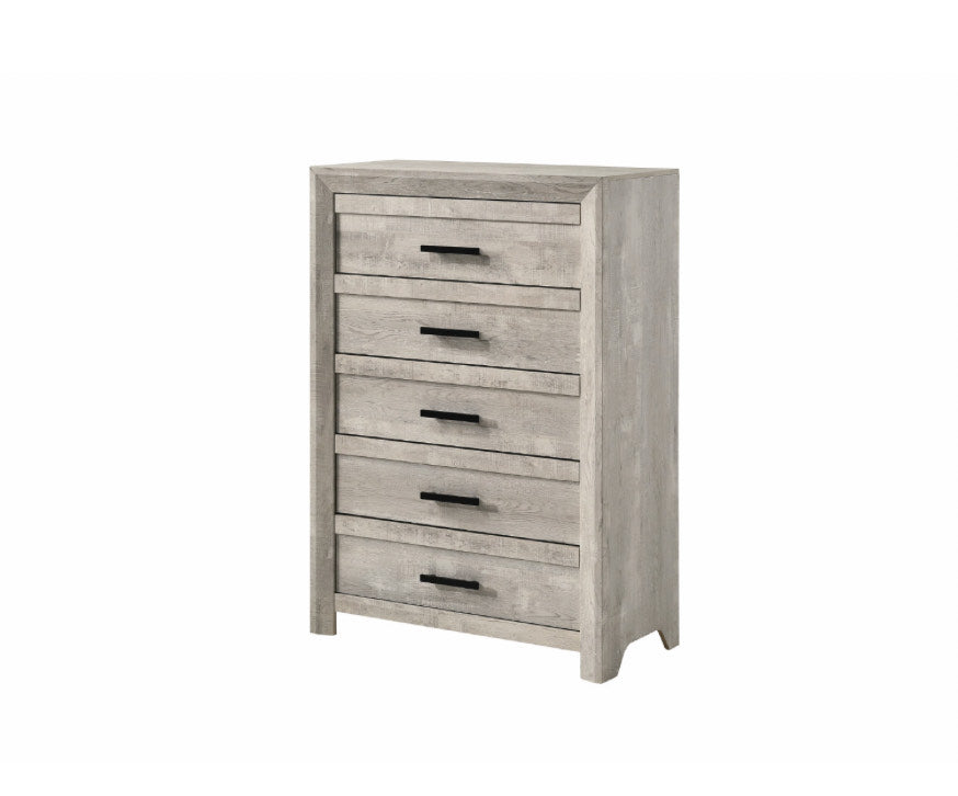 Denver / Ensemble de Chambre à Coucher / 6 morceaux / Gris Pâle