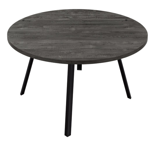 Table de Cuisine- 48''DIA / Faux Bois Noir / MO1153