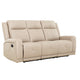 Sofa Inclinable Beige / Polyester / Igor