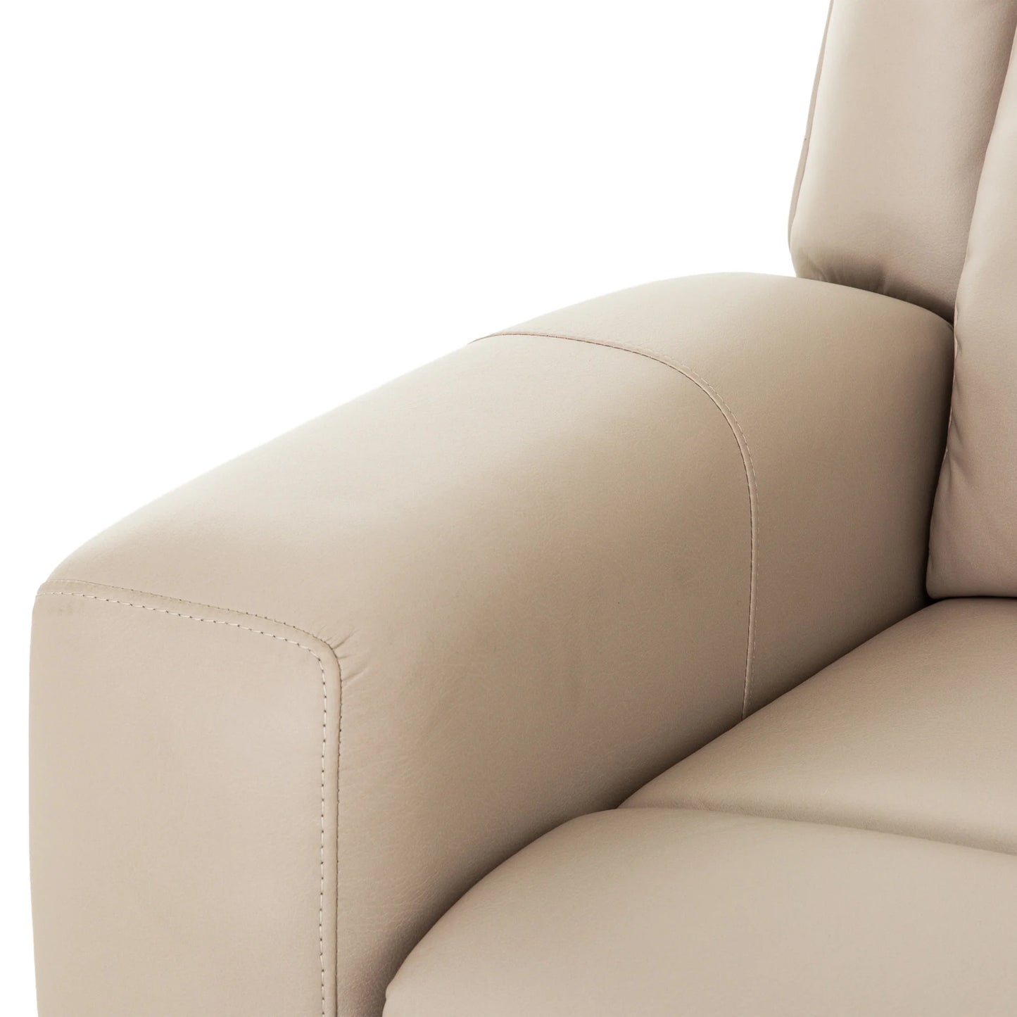Sofa Inclinable Beige / Polyester / Igor