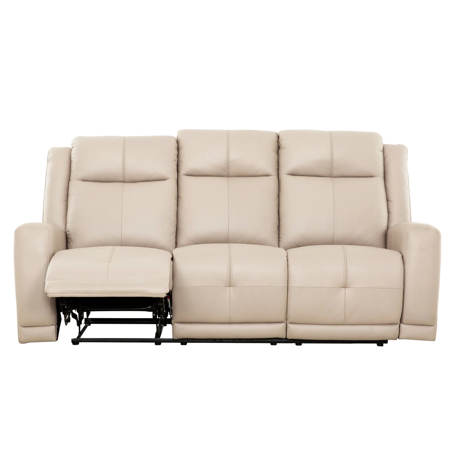 Sofa Inclinable Beige / Polyester / Igor