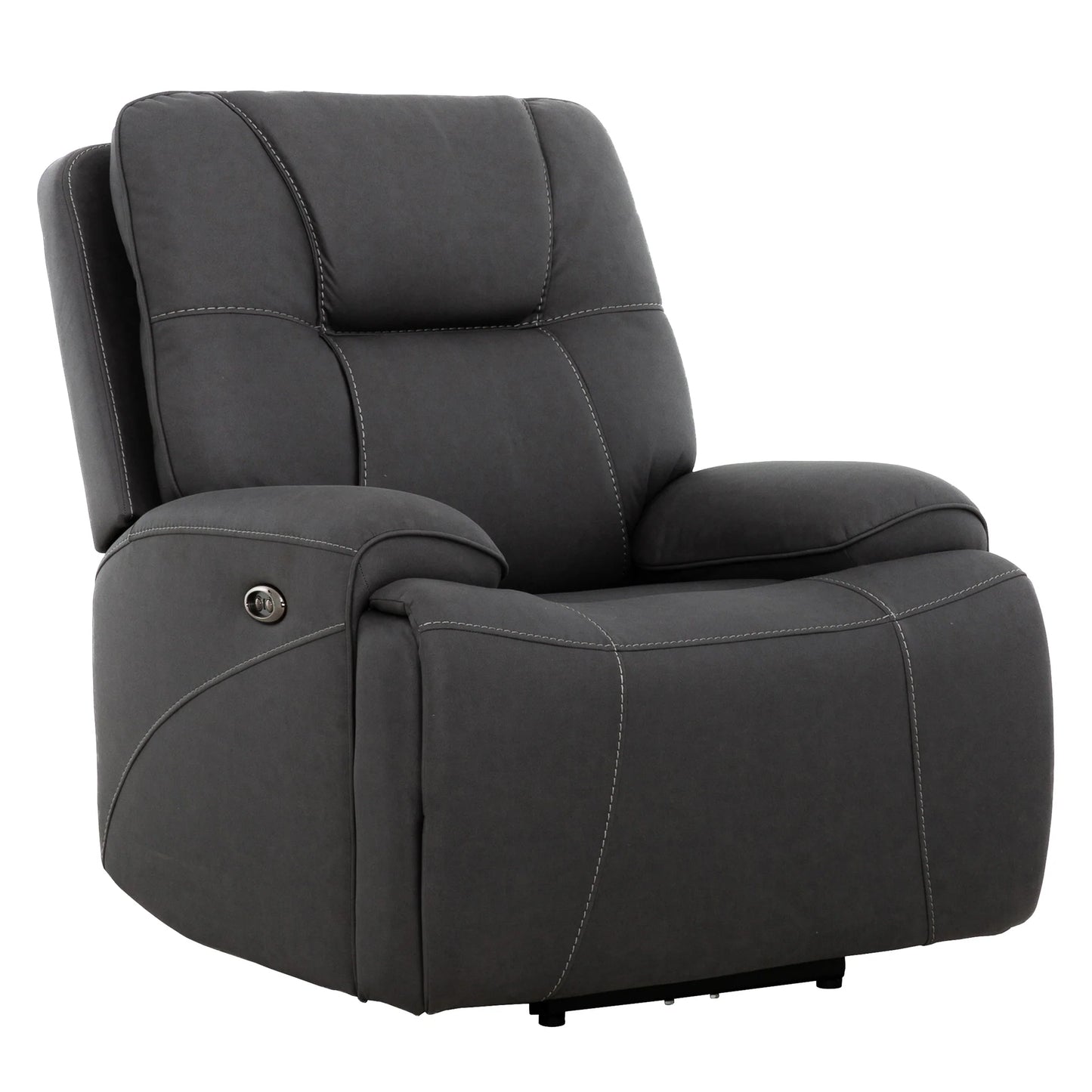 Chaise Inclinable Charcoal / Électrique / Polyester / Kirke